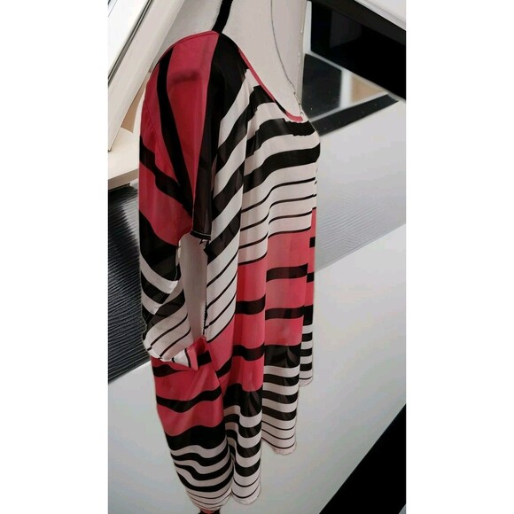 Torrid Sheer Blouse Size 3 Button Back Striped Lightweight Beach Boho - Picture 3 of 11